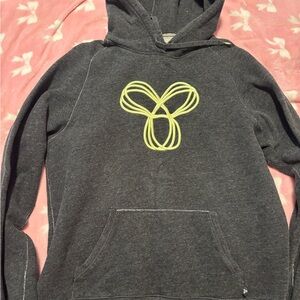 TNA Charcoal Hoodie with Yellow Design